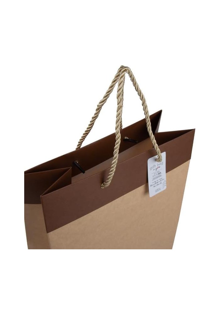 DAISO Simple Kraft Paper Bag - Brown - Image 3